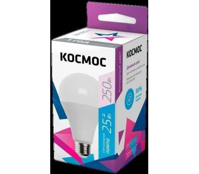 Лампа светодиодная КОСМОС LKECLED25WA65E2765