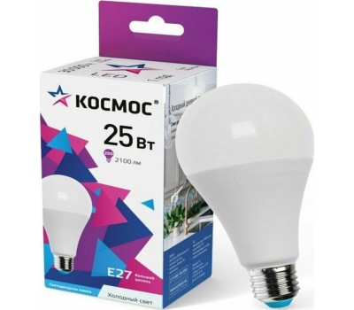 Лампа светодиодная КОСМОС LKECLED25WA65E2765