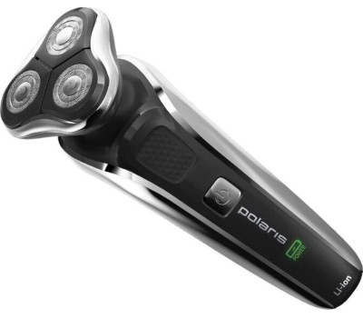 Бритва POLARIS PMR 0307RС WET&DRY PRO 5 BLADES+ черный/хром
