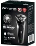 Бритва POLARIS PMR 0307RС WET&DRY PRO 5 BLADES+ черный/хром