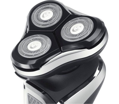 Бритва POLARIS PMR 0307RС WET&DRY PRO 5 BLADES+ черный/хром