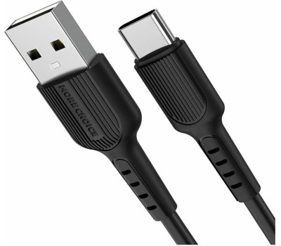 Кабель MORE CHOICE (4627151192895) K26a USB (m)-Type-C (m) 1.0м, черный