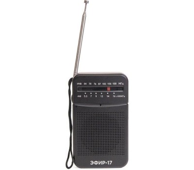 Радиоприёмник ЭФИР-17 УКВ 64-108МГц, СВ 530-1600КГц, КВ, бат. 2*AA