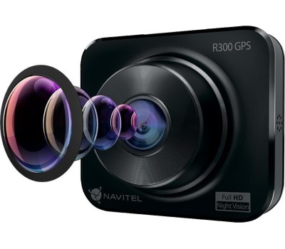 NAVITEL Видеорегистратор R300 GPS черный 1080x1920 1080p 140гр. MSTAR MSC8336