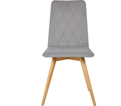 Стул обеденный POLINI Home Rio SD, светло-серый - натуральный (2 кор.)