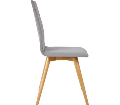 Стул обеденный POLINI Home Rio SD, светло-серый - натуральный (2 кор.)