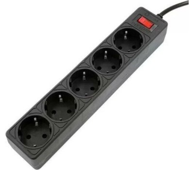 Сетевой фильтр 5BITES SP5B-530 GARDA - 5 роз - 3,0 м - черный