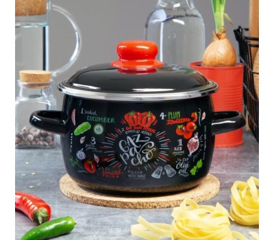 Кастрюля APPETITE 1RC161M Gazpacho эмал сфер 2,0л