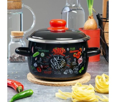 Кастрюля APPETITE 1RC161M Gazpacho эмал сфер 2,0л