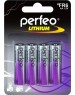 Батарейки PERFEO (PF_C3333) FR6/4BL LITHIUM