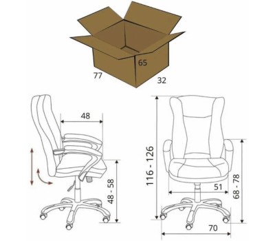 Компьютерное\Офисное кресло ЯРКРЕСЛА Кресло Кр61 ТГ ПЛАСТ SR60 (ткань малиновая)