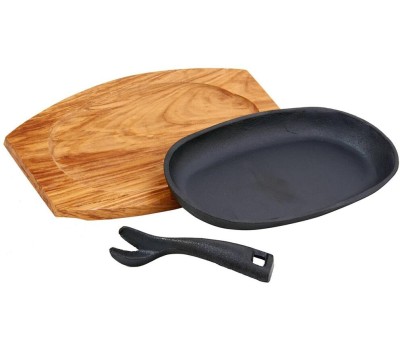 Сковорода MY REAL IRON COOK MC2225 чугун съемн/руч 22,5x12,5см овал