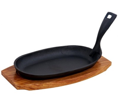 Сковорода MY REAL IRON COOK MC2225 чугун съемн/руч 22,5x12,5см овал