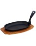 Сковорода MY REAL IRON COOK MC2225 чугун съемн/руч 22,5x12,5см овал