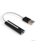 EXEGATE EX296332RUS Кабель-адаптер для подключения телефонной гарнитуры к порту USB <EX-AU-04B> (внешняя звуковая карта USB, 1x Jack3.5 F (4-контакта)