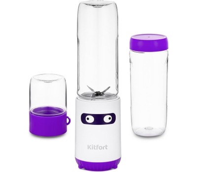 Блендер KITFORT КТ-3033-1, стационарный, белый/фиолетовый