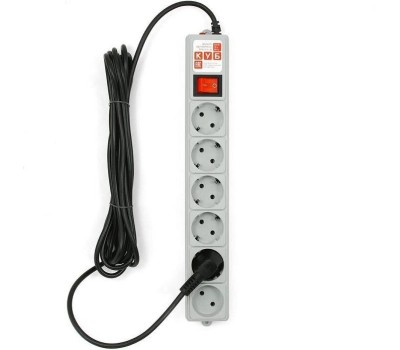 POWERCUBE Сетевой фильтр SPG(5+1)-B-15, 5м, серый