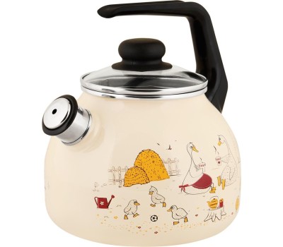 Чайник APPETITE 4с209я Подворье эмал 3,0л со свистком