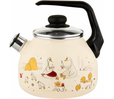Чайник APPETITE 4с209я Подворье эмал 3,0л со свистком