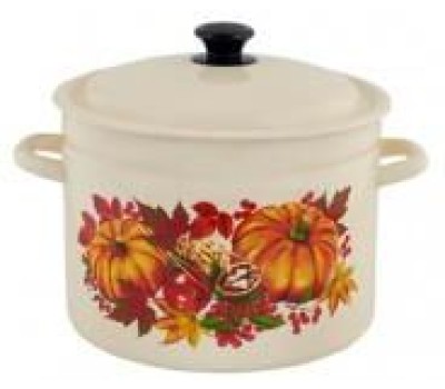 Кастрюля КМЗ 41804-212/6 эмал цил 9,0л с рис