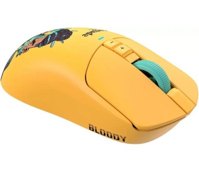 мышь A4TECH Мышь Bloody R72 Ultra желтый оптическая 20000dpi беспров. USB-C 6but