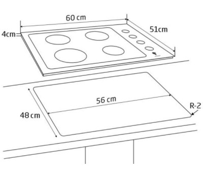 Варочная панель газовая LEONORD LEG-60405S