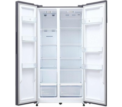 Холодильник двухкамерный LEX LSB530BLID WIND Total No Frost, Side by Side, инверторный черный/рисунок