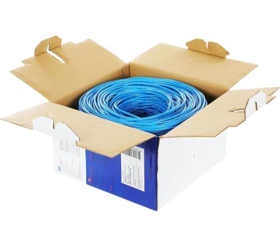 BURO Кабель сетевой BU-CCA-050-BL UTP 4 пары cat.5E solid 0.50мм CCA 305м синий