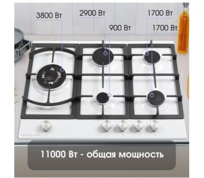 Варочная газовая панель ZIGMUND & SHTAIN G 14.7 W