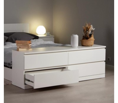 Корпусная мебель ГУД ЛАКК S00265 Варма 4Д комод 160х54х40 белый (2 пак.)