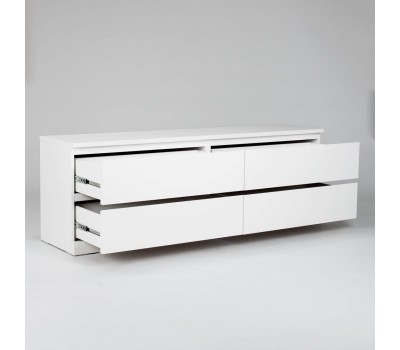 Корпусная мебель ГУД ЛАКК S00265 Варма 4Д комод 160х54х40 белый (2 пак.)