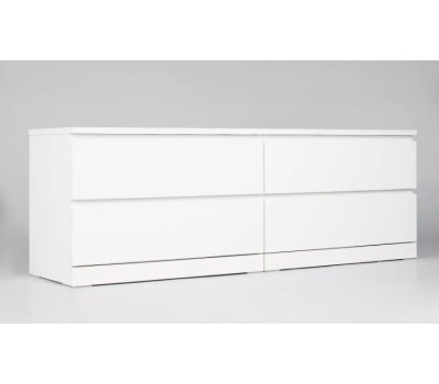 Корпусная мебель ГУД ЛАКК S00265 Варма 4Д комод 160х54х40 белый (2 пак.)