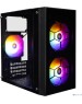 Корпус 1STPLAYER FIREBASE X1 Black / mATX / 3x120mm LED fans / X1-BK-3F1
