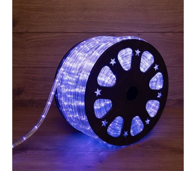 Лента светодиодная NEON-NIGHT Дюралайт LED трехжильный 230В 13мм 24 LED/м СИНИЙ свечение с динамикой модуль 4м бухта 100м Эконом