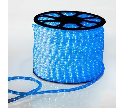 Лента светодиодная NEON-NIGHT Дюралайт LED трехжильный 230В 13мм 24 LED/м СИНИЙ свечение с динамикой модуль 4м бухта 100м Эконом
