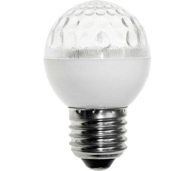 NEON-NIGHT Лампа-строб светодиодная, диаметр 50, E27, 18 LED, 2,5Вт, БЕЛЫЙ, 230В