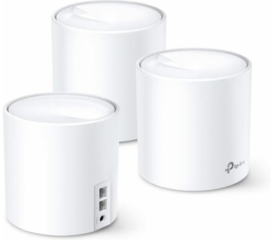 TP-LINK Бесшовный Mesh роутер Deco X60(1-pack), Wi-Fi 6, AX5400, 2.4/5ГГц, 2 LAN, белый