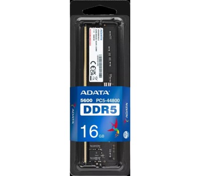 Оперативная память ADATA Память DDR5 DIMM 16Gb (PC44800, 5600MHz, CL46, 1.1V, RTL) (AD5U560016G-S)