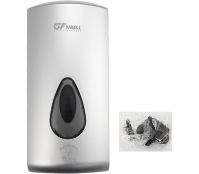 GFmark - Дозатор СЕНСОРНЫЙ, ПЕНА, пластик АБС, СЕРЫЙ, большой, с глазком - капля, 1000 мл, 6397