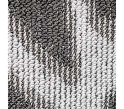 САНАКС - Коврик в ванную КРОСС-ЛООП, двойной, СЕРЫЙ, клетка, 500х800, 500х400 мм,100% полиэстер 00854