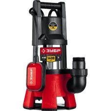 Дренажный насос ЗУБР НПГ-М3-1400-С Дренажный насос для грязной воды корпус нерж. сталь, 1400 Вт
