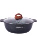 Жаровня КУКМОР жгг31а а/пр литая 3,0л стекл/кр Granit ultra blue