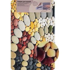 Коврик для ванной САНАКС 00440 Коврик в ванную ПАМЯТЬ - эффект восстановления, одинарный, дизайнерский - камни 50 х 80 см