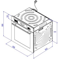 WEISSGAUFF Духовой шкаф EOV 29 PDBS, черный