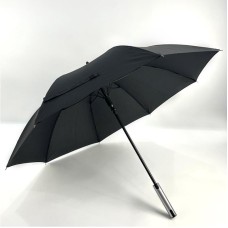 Зонт-трость полуавтоматический LEONORD 104 см, цвет: черный (108968)