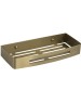 Аксессуары для ванной комнаты BRIMIX 5655-MG Полочка литая, прямоугольная, одинарная, из нержавеющей стали, цвет МАТОВОЕ ЗОЛОТО