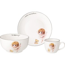 Набор столовый LEFARD НАБОР ПОСУДЫ Я ТАНЦУЮ, 3 ПР.: САЛАТНИК 470МЛ, ТАРЕЛКА 20СМ, КРУЖКА 220МЛ 260-940