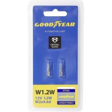 Лампа светодиодная GOODYEAR Автолампа GY W1.2W 12V 1.2W W2x4.6d (блистер: к-т 2шт)