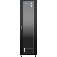 NTSS Шкаф серверный Премиум ( -R42U80100GS-BL) напольный 42U 800x1000мм пер.дв.стекл металл 900кг черный 910мм 160кг 1987мм IP20 сталь