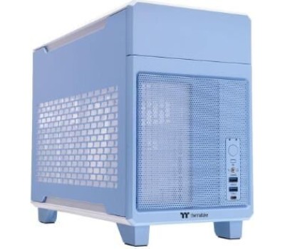 THERMALTAKE Корпус TR100 Hydrangea голубой без БП miniITX 8x140mm 2x200mm 2xUSB3.0 audio bott PSU